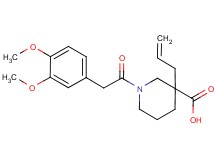 3-allyl-1-[(3,4-dimethoxyphenyl)acetyl]-3-piperidinecarboxylic acid