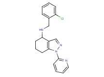 N-(2-chlorobenzyl)-1-(2-pyridinyl)-4,5,6,7-tetrahydro-1H-indazol-4-amine