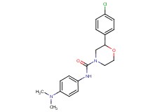 2-(4-chlorophenyl)-N-[4-(dimethylamino)phenyl]morpholine-4-carboxamide