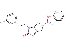 (3aS*,6aR*)-5-(1,3-benzoxazol-2-yl)-3-[2-(3-chlorophenyl)ethyl]hexahydro-2H-pyrrolo[3,4-d][1,3]oxazol-2-one