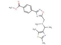 methyl 4-(5-{[[1-(2,5-dimethyl-1,3-thiazol-4-yl)ethyl](methyl)amino]methyl}-1,2,4-oxadiazol-3-yl)benzoate