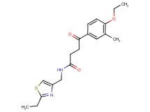 4-(4-ethoxy-3-methylphenyl)-N-[(2-ethyl-1,3-thiazol-4-yl)methyl]-4-oxobutanamide