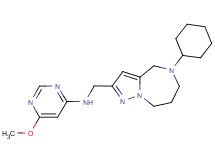 N-[(5-cyclohexyl-5,6,7,8-tetrahydro-4H-pyrazolo[1,5-a][1,4]diazepin-2-yl)methyl]-6-methoxypyrimidin-4-amine