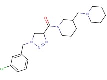 1-{[1-(3-chlorobenzyl)-1H-1,2,3-triazol-4-yl]carbonyl}-3-(1-piperidinylmethyl)piperidine