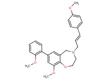 9-methoxy-7-(2-methoxyphenyl)-4-[(2E)-3-(4-methoxyphenyl)-2-propen-1-yl]-2,3,4,5-tetrahydro-1,4-benzoxazepine