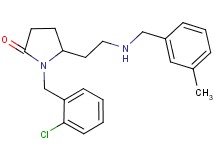 1-(2-chlorobenzyl)-5-{2-[(3-methylbenzyl)amino]ethyl}-2-pyrrolidinone