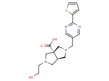 (3aS*,6aS*)-2-(2-hydroxyethyl)-5-{[2-(2-thienyl)pyrimidin-5-yl]methyl}hexahydropyrrolo[3,4-c]pyrrole-3a(1H)-carboxylic acid