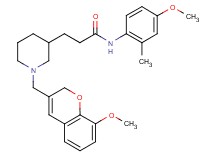 3-{1-[(8-methoxy-2H-chromen-3-yl)methyl]-3-piperidinyl}-N-(4-methoxy-2-methylphenyl)propanamide