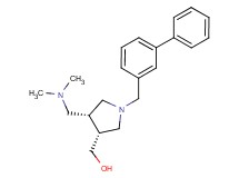 {(3R*,4R*)-1-(biphenyl-3-ylmethyl)-4-[(dimethylamino)methyl]pyrrolidin-3-yl}methanol