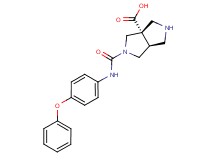 (3aS*,6aS*)-2-{[(4-phenoxyphenyl)amino]carbonyl}hexahydropyrrolo[3,4-c]pyrrole-3a(1H)-carboxylic acid