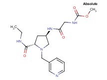 methyl (2-{[(3R,5S)-5-[(ethylamino)carbonyl]-1-(pyridin-3-ylmethyl)pyrrolidin-3-yl]amino}-2-oxoethyl)carbamate