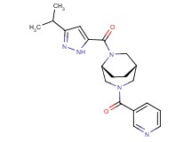 (1S*,5R*)-6-[(3-isopropyl-1H-pyrazol-5-yl)carbonyl]-3-(3-pyridinylcarbonyl)-3,6-diazabicyclo[3.2.2]nonane