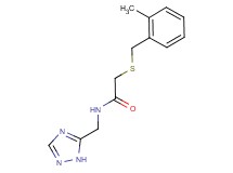 2-[(2-methylbenzyl)thio]-N-(1H-1,2,4-triazol-5-ylmethyl)acetamide
