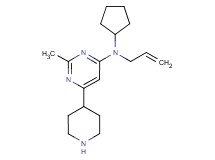 N-allyl-N-cyclopentyl-2-methyl-6-piperidin-4-ylpyrimidin-4-amine