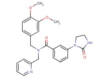 N-(3,4-dimethoxybenzyl)-3-(2-oxo-1-imidazolidinyl)-N-(2-pyridinylmethyl)benzamide