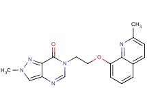 2-methyl-6-{2-[(2-methyl-8-quinolinyl)oxy]ethyl}-2,6-dihydro-7H-pyrazolo[4,3-d]pyrimidin-7-one