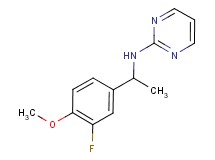 N-[1-(3-fluoro-4-methoxyphenyl)ethyl]pyrimidin-2-amine