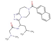 N~2~,N~2~-dimethyl-N~1~-{3-methyl-1-[7-(2-naphthoyl)-6,7,8,9-tetrahydro-5H-[1,2,4]triazolo[4,3-d][1,4]diazepin-3-yl]butyl}glycinamide