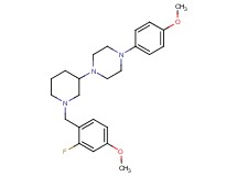 1-[1-(2-fluoro-4-methoxybenzyl)-3-piperidinyl]-4-(4-methoxyphenyl)piperazine