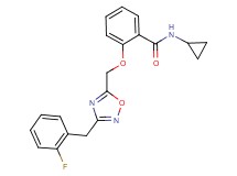 N-cyclopropyl-2-{[3-(2-fluorobenzyl)-1,2,4-oxadiazol-5-yl]methoxy}benzamide