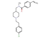 N-({1-[2-(4-chlorophenyl)ethyl]-4-piperidinyl}methyl)-N-methyl-4-vinylbenzamide
