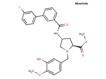 methyl (4R)-4-{[(3'-fluoro-3-biphenylyl)carbonyl]amino}-1-(3-hydroxy-4-methoxybenzyl)-L-prolinate