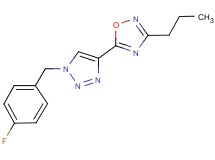 5-[1-(4-fluorobenzyl)-1H-1,2,3-triazol-4-yl]-3-propyl-1,2,4-oxadiazole