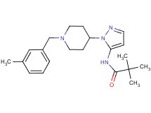 2,2-dimethyl-N-{1-[1-(3-methylbenzyl)-4-piperidinyl]-1H-pyrazol-5-yl}propanamide