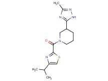 1-[(4-isopropyl-1,3-thiazol-2-yl)carbonyl]-3-(3-methyl-1H-1,2,4-triazol-5-yl)piperidine