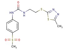 N-[4-(methylsulfonyl)phenyl]-N'-{2-[(5-methyl-1,3,4-thiadiazol-2-yl)thio]ethyl}urea