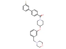 4-[3-({1-[(3'-fluoro-4-biphenylyl)carbonyl]-4-piperidinyl}oxy)benzyl]morpholine