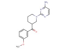 [1-(4-aminopyrimidin-2-yl)piperidin-3-yl](3-methoxyphenyl)methanone
