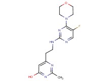 6-{2-[(5-fluoro-4-morpholin-4-ylpyrimidin-2-yl)amino]ethyl}-2-methylpyrimidin-4-ol