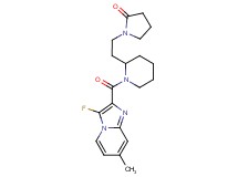 1-(2-{1-[(3-fluoro-7-methylimidazo[1,2-a]pyridin-2-yl)carbonyl]-2-piperidinyl}ethyl)-2-pyrrolidinone