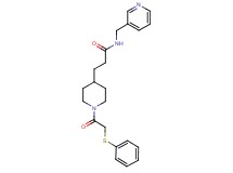 3-{1-[(phenylthio)acetyl]-4-piperidinyl}-N-(3-pyridinylmethyl)propanamide