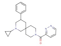 2-cyclopropyl-4-phenyl-9-(3-pyridazinylcarbonyl)-2,9-diazaspiro[5.5]undecane