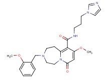N-[3-(1H-imidazol-1-yl)propyl]-9-methoxy-3-(2-methoxybenzyl)-7-oxo-1,2,3,4,5,7-hexahydropyrido[1,2-d][1,4]diazepine-10-carboxamide