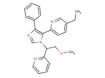 5-ethyl-2-[1-(2-methoxy-1-pyridin-2-ylethyl)-4-phenyl-1H-imidazol-5-yl]pyridine