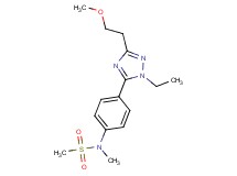 N-{4-[1-ethyl-3-(2-methoxyethyl)-1H-1,2,4-triazol-5-yl]phenyl}-N-methylmethanesulfonamide
