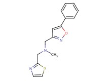 N-methyl-1-(5-phenylisoxazol-3-yl)-N-(1,3-thiazol-2-ylmethyl)methanamine