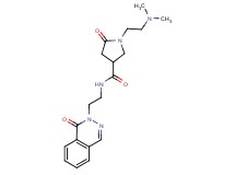 1-[2-(dimethylamino)ethyl]-5-oxo-N-[2-(1-oxo-2(1H)-phthalazinyl)ethyl]-3-pyrrolidinecarboxamide