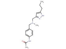 N-[4-({methyl[(5-propyl-1H-pyrazol-3-yl)methyl]amino}methyl)phenyl]acetamide