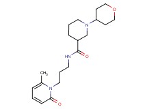 N-[3-(6-methyl-2-oxo-1(2H)-pyridinyl)propyl]-1-(tetrahydro-2H-pyran-4-yl)-3-piperidinecarboxamide