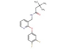 N-{[2-(3,4-difluorophenoxy)pyridin-3-yl]methyl}-3,3-dimethylbutanamide