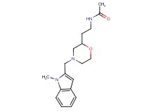 N-(2-{4-[(1-methyl-1H-indol-2-yl)methyl]morpholin-2-yl}ethyl)acetamide