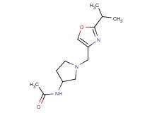 N-{1-[(2-isopropyl-1,3-oxazol-4-yl)methyl]pyrrolidin-3-yl}acetamide