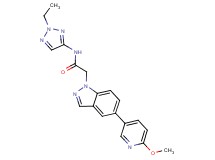 N-(2-ethyl-2H-1,2,3-triazol-4-yl)-2-[5-(6-methoxypyridin-3-yl)-1H-indazol-1-yl]acetamide