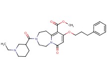 methyl 3-[(1-ethyl-3-piperidinyl)carbonyl]-7-oxo-9-(3-phenylpropoxy)-1,2,3,4,5,7-hexahydropyrido[1,2-d][1,4]diazepine-10-carboxylate