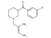 (3-chlorophenyl){1-[(2E)-2-methyl-2-buten-1-yl]-3-piperidinyl}methanone