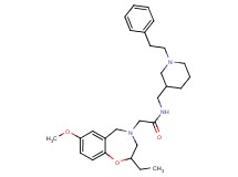 2-(2-ethyl-7-methoxy-2,3-dihydro-1,4-benzoxazepin-4(5H)-yl)-N-{[1-(2-phenylethyl)-3-piperidinyl]methyl}acetamide